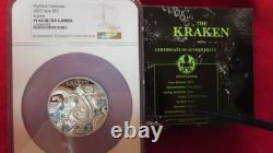 2023 Niue 5 $ Créatures Mythiques Kraken NGC PF 69 Pièce en Argent 2 oz. 9999