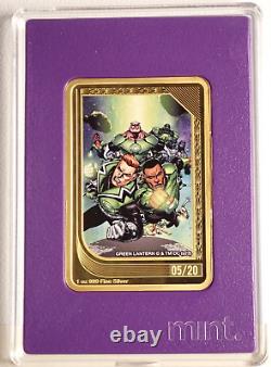 2023 Niue Agoro Pièce de monnaie de collection DC Comics Violet 05/20 Mintage Rareté Green Lantern