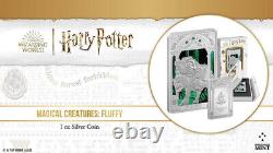 2023 Niue Harry Potter Créatures Magiques Fluffy Pièce en argent 1 oz NGC 70 FR