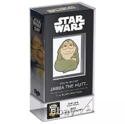 2023 Niue Star Wars Jabba The Hutt Mega Chibe Édition Spéciale $5 2 oz Argent OGP