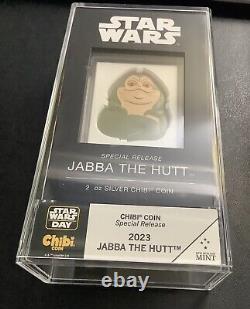 2023 Niue Star Wars Jabba The Hutt Mega Chibe Édition Spéciale $5 2 oz Argent OGP