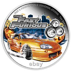 2023 Pièce de monnaie en argent preuve de 1 once Fast and Furious Supra NGC 70 FR