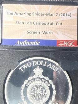 2023 Stan Lee Captain Marvel Nlue S 2 $ NGC PF 10 UC Film 1oz Argent