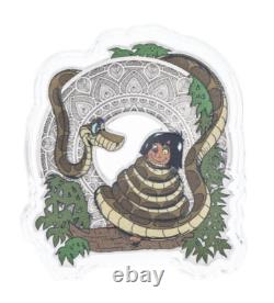 2024 Agoro par la Monnaie de Nouvelle-Zélande Disney Livre de la Jungle Kaa 1 oz Monnaie en Argent Colorisée
