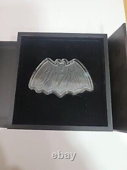 2024 BATMANT 85 ans 1966 Batman Logo 1 once pièce de monnaie de collection en argent COA #847