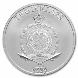 2024 Niue 1 Oz 2 $ Star Wars Le Mandalorien Grogu / Bébé Yoda Ngc Ms69 Fr
