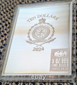2024 Niue 10 $ Batman Comics Détective DC #880 Joker 5 oz Pièce en Argent #128 / 200