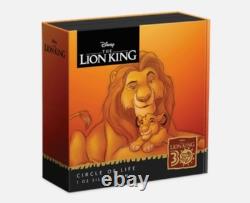 2024 Niue 2 $ LE ROI LION Cercle de la Vie 30e Anniversaire NGC PF70 Pop 7
