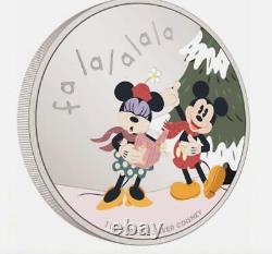 2024 Niue Disney Salutations de Saison Joyeux Noël Pièce en Argent Proof de 1 oz NGC 70