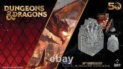 2024 Niue Hasbro Donjons et Dragons 50e anniversaire pièce en argent antique de 2 oz