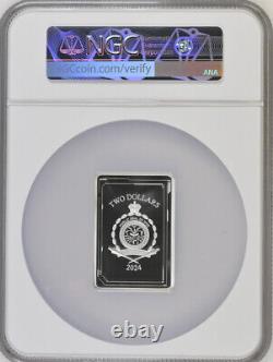 2024 Niue Hasbro G. I. Joe Snake Eyes 1oz Pièce de Monnaie Proof en Argent Coloré NGC 70 FR