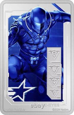 2024 Niue Hasbro G. I. Joe Snake Eyes 1oz Pièce de Monnaie Proof en Argent Coloré NGC 70 FR