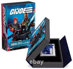 2024 Niue Hasbro G. I. Joe Snake Eyes 1oz Pièce de Monnaie Proof en Argent Coloré NGC 70 FR