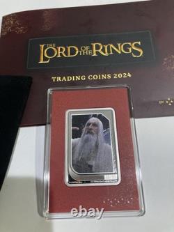 2024 Niue PIÈCES DE MONTRE DES TRADERS DU SEIGNEUR DES ANNEAUX Saruman Le Blanc, 20/50 Faible ! Rare