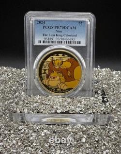 2024 Niue S$2 Disney Le Roi Lion Colorisé PCGS PR70DCAM 1 de 10