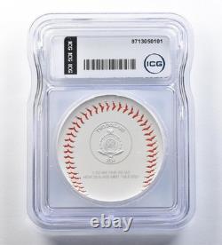 2024 Nouvelle-Zélande 2 Dollars Argent MLB Ligue Majeure de Baseball MS70 ICG 0772