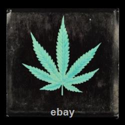 2024 Tchad 1 Oz Ounce Argent Monnaie de Marijuana Weed Ronde Lumineuse dans le Noir 100 Frappées