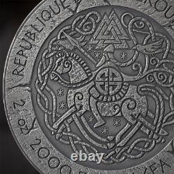 2025 Cameroun Le Chemin vers Valhalla Harald Fairhair Pièce en Argent de 2 oz 500 Mintage