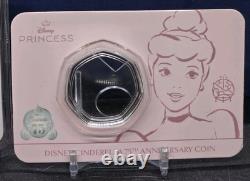 2025 ÎLES SOLOMON 50C DISNEY'S CENDRILLON 75ème ANNIVERSAIRE NGC PF70 UC COLORÉ