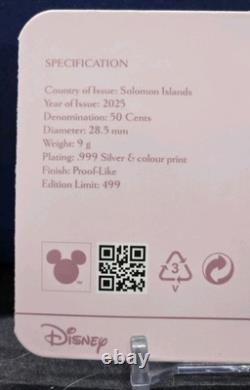 2025 ÎLES SOLOMON 50C DISNEY'S CENDRILLON 75ème ANNIVERSAIRE NGC PF70 UC COLORÉ
