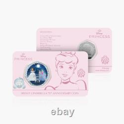 2025 ÎLES SOLOMON 50C DISNEY'S CENDRILLON 75ème ANNIVERSAIRE NGC PF70 UC COLORÉ