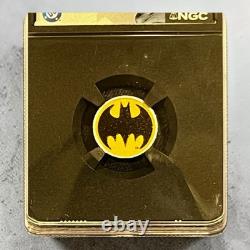 2025 Niue 1 $ Batman Logo Pièce en argent colorisée NGC PF70 Ultra Cameo