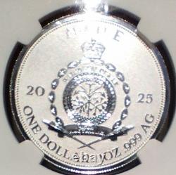 2025 Niue 1 $ Guerrier samouraï NGCX Reverse PF 10 certifié NGC avec veste kimono