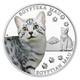 2025 Niue Races De Chats Mau Égyptien 1 Oz 999 Pièce En Argent Proof Tirage 1000