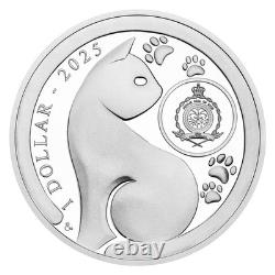 2025 Niue Races de Chats Mau Égyptien 1 oz 999 Pièce en Argent Proof Tirage 1000