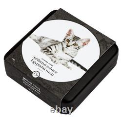 2025 Niue Races de Chats Mau Égyptien 1 oz 999 Pièce en Argent Proof Tirage 1000