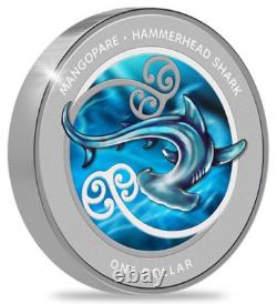 2025 Nouvelle-Zélande 1 $ Mangopare Requin Marteau 1 oz Pièce d'Argent NGC PF 70 UCAM