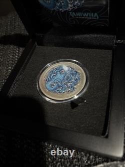 2025 Nouvelle-Zélande 2 oz Argent Colorisé Dwelling Taniwha Water