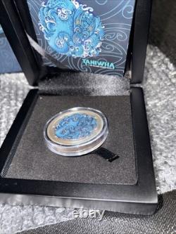 2025 Nouvelle-Zélande 2 oz Argent Colorisé Dwelling Taniwha Water