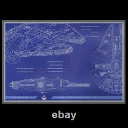 2025 Star Wars - Faucon - Plan en Aluminium de 1oz en Argent