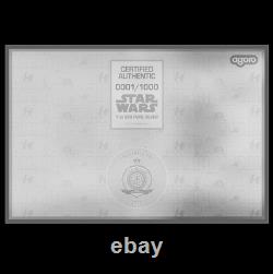 2025 Star Wars - Faucon - Plan en Aluminium de 1oz en Argent