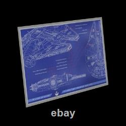 2025 Star Wars - Faucon - Plan en Aluminium de 1oz en Argent