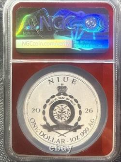 2026 Niue S$1 Queue de sirène verte ? Preuve inversée PF70 ? Seulement 224 classées par NGC