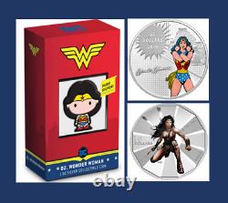 3 Ensemble Niue Nouvelle-Zélande Ligue de justice Chibi & 2 Wonder Woman JLA DC canadiennes