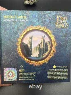 3 oz Argent. 999 New Zealand Mint 2023 Terre du Milieu Argonath Le Seigneur des Anneaux