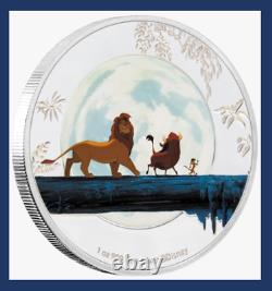 4 Coin Set 2019 Niue Nouvelle-zélande Disney Silver Lion King 25e Anniversaire