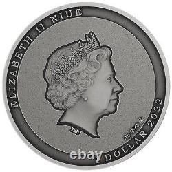 ARAIGNÉE SAUTEUSE JE VOIS TES YEUX 2022 Pièce en argent pur de 40 mm Niue Lithuanian