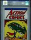 Action Comics #1 Cgc 10.0 35 Grams Silver Foil 2018 Dc Superman Première Version