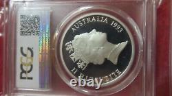 Australie 1993 Exploration aborigène Pièce de 5 dollars en argent de 1,06 oz, certifiée PCGS PR69 HOT