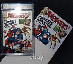 Avengers #4 Couverture De Comics Marvel Foil Argent (2019) 35g. 999 Ccg 10 Première Version