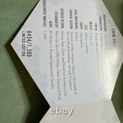 Belle pièce de 2016 NOUVELLE-ZÉLANDE en argent 0,999 PROOF ABEILLE 1 ONCE TROY 1 $ 454/1500