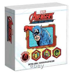 Capitaine America Avengers 60e anniversaire 2023 1 oz pièce en argent Niue NZ Mint