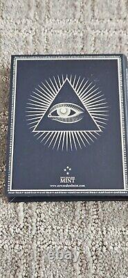 Carte de tarot Niue 2022 #9 Le Hermite 1oz. Pièce en argent 999 Preuve #254/2000 Menthe