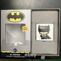 Chibi BATMAN Pièce DC Comics 1oz. 999 Argent Nouvelle-Zélande Menthe ÉPUISÉ