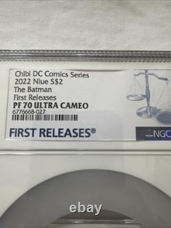 Chibi DC COMIC SERIES 2022 Niue S$2 LE BATMAN PREMIÈRES ÉDITIONS PF70 UC NGC