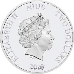 Cinderella Disney Princess 2018 Niue 1oz Silver Coin Ngc Pf 70 Uc Premières Libérations